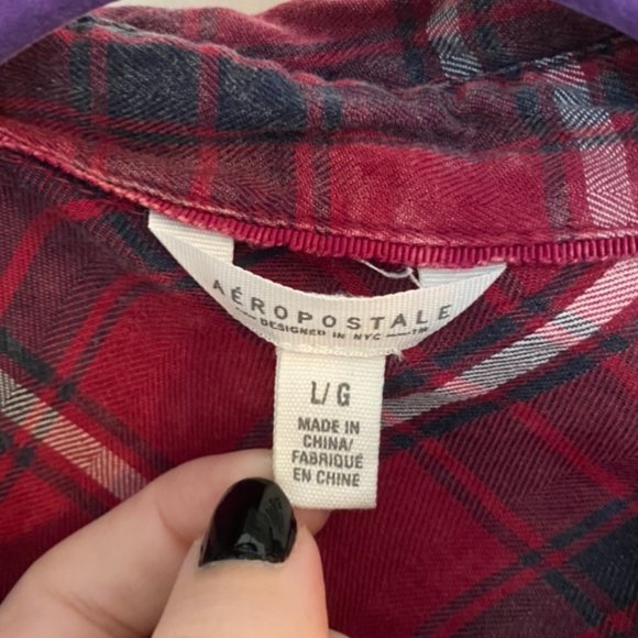 Aeropostale Distressed Flannel - Picture 3 of 3